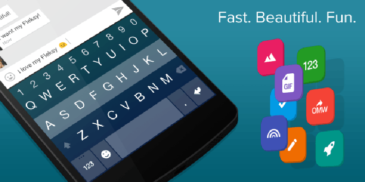 Fleksy Keyboard 5.6.8 اسرع لوحة مفاتيح تدعم العربية [ احدث اصدار ]