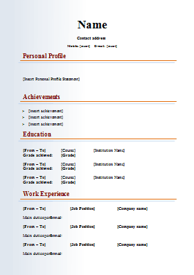 Multimedia-Media-CV-Template