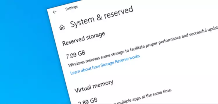 طريقة تعطيل RESERVED STORAGE