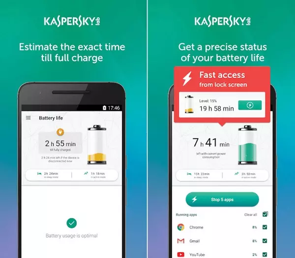 Kaspersky Battery Life