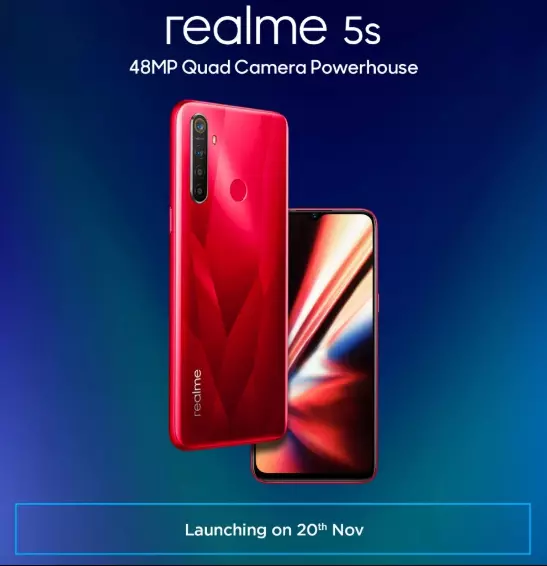 هاتف Realme 5s يأتى قريباً بمعالج Snapdragon 665 SoC