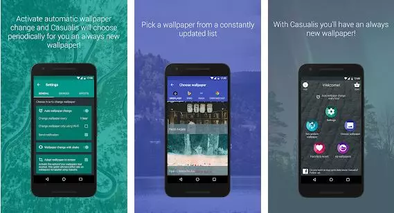 تطبيق Casualis Auto Wallpaper Change