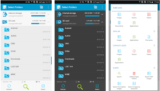 تطبيق Search Duplicate File