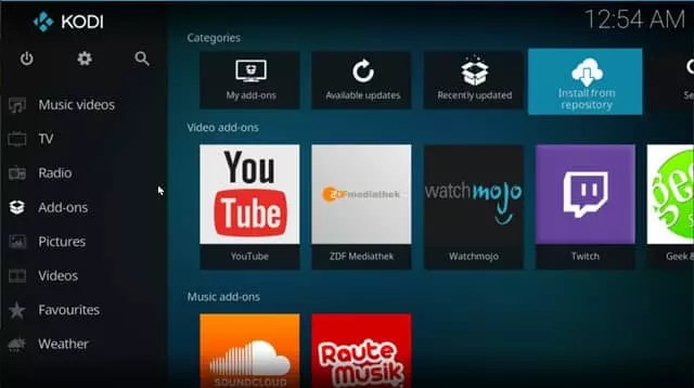 برنامج Kodi