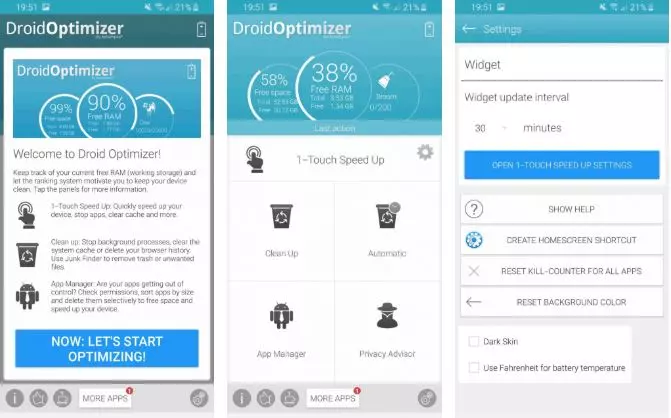 تطبيق Droid Optimizer