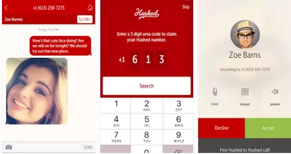 تطبيق Hushed Anonymous Phone Numbers
