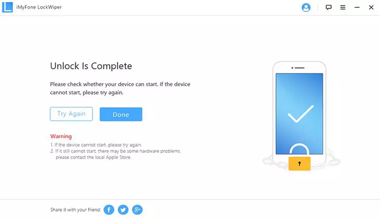 طريقة استخدام برنامج iMyfone LockWiper 3