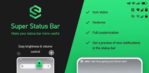 ما هو تطبيق Super Status Bar