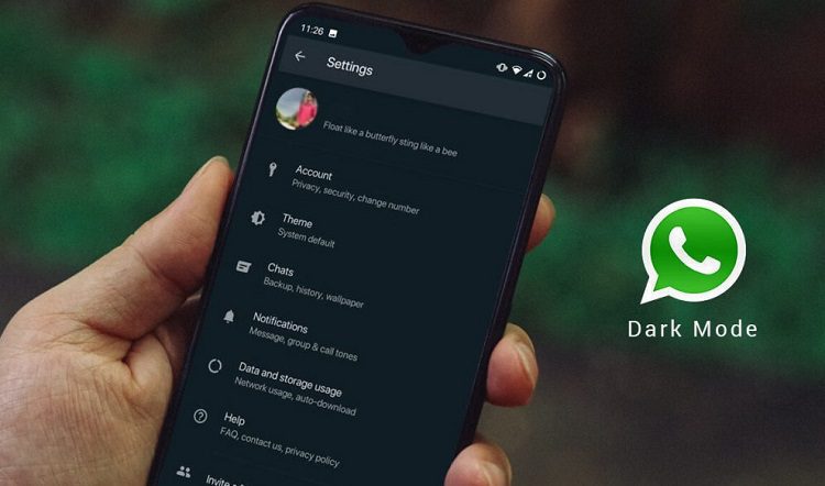 واتساب بالوضع المظلم Dark Mode يتوفر الان للتحميل للجميع