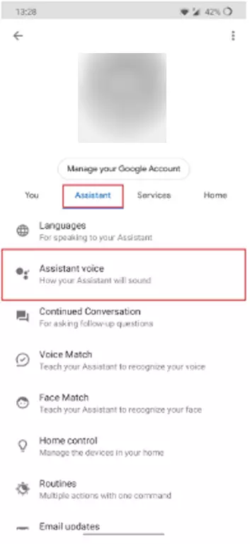 تغيير صوت مساعد جوجل الصوتي 3
