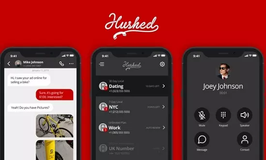 تطبيق Hushed