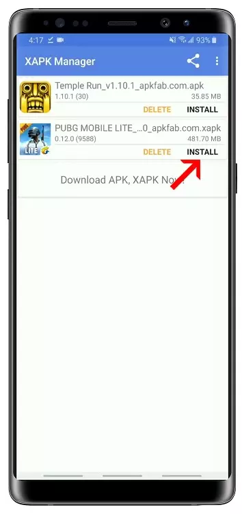 تثبيت ملف Xapk 2