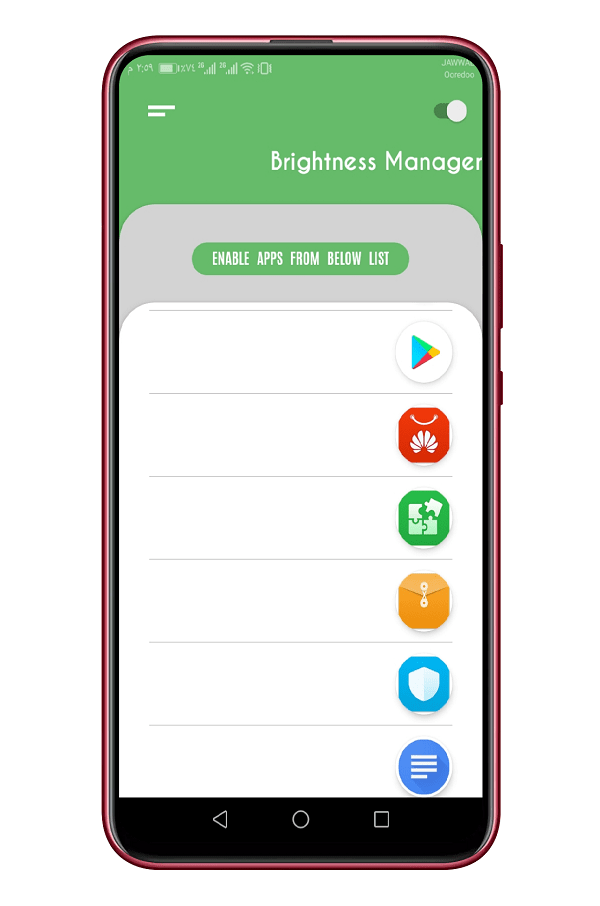 التحكم بسطوع الشاشة لكل تطبيق أندرويد على حدى 3