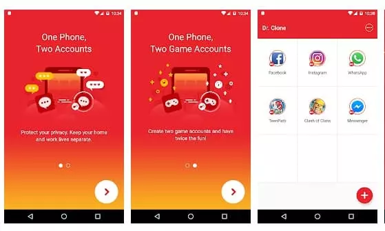تطبيق Dr.Clone مستنسخات التطبيقات لهواتف الأندرويد