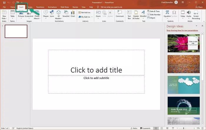 سجيل شاشة الحاسوب عبر برنامج PowerPoint  3