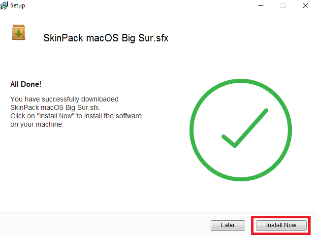 تثبيت برنامج Skinpack 4