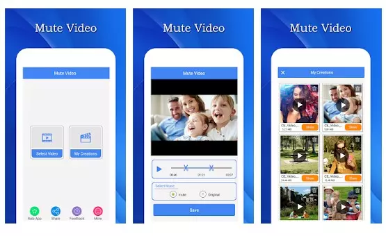 تطبيق Mute Video, Silent Video