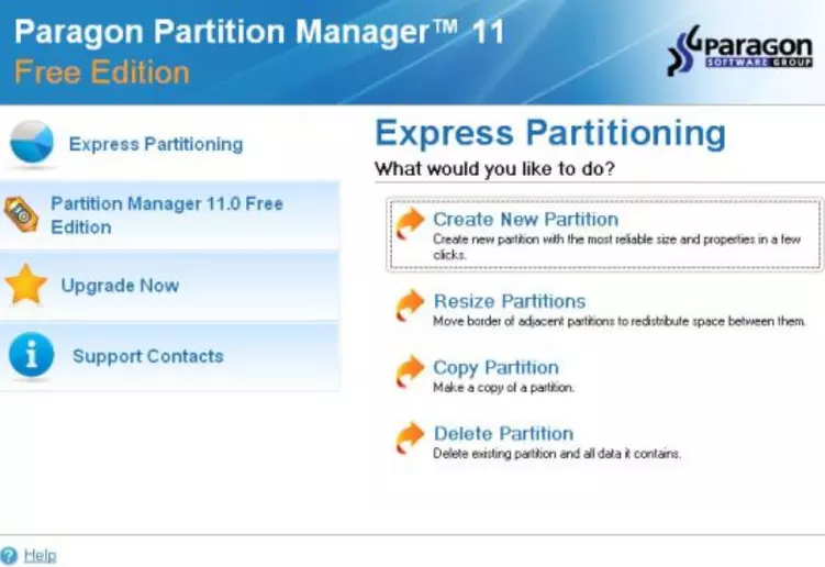 Paragon Partition Manager