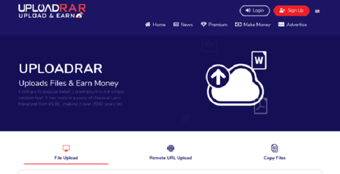 موقع Uploadrar ربح المال من رفع الملفات فقط