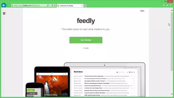 أداة feedly