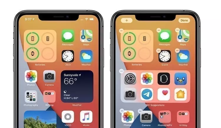 مميزات IOS 14 المحاكية لهواتف الأندرويد