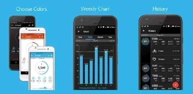 تطبيق Accupedo Pedometer ممارسة رياضة الجري