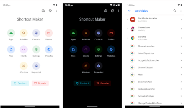 تطبيق Shortcut Maker