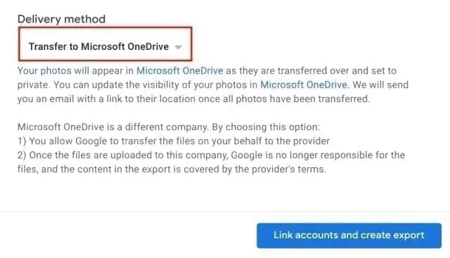 Google Photos إلى onedrive 2