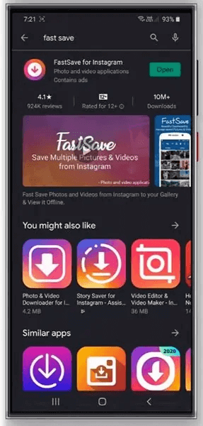 تحميل تطبيق Fast-Save