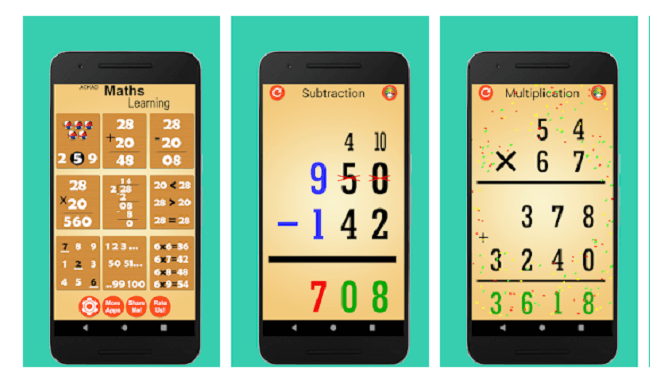 تطبيق kids math learning