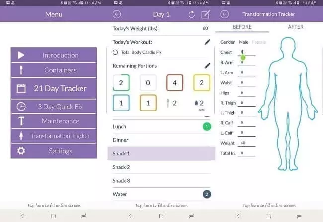 تطبيق 21Day Fix Tracker