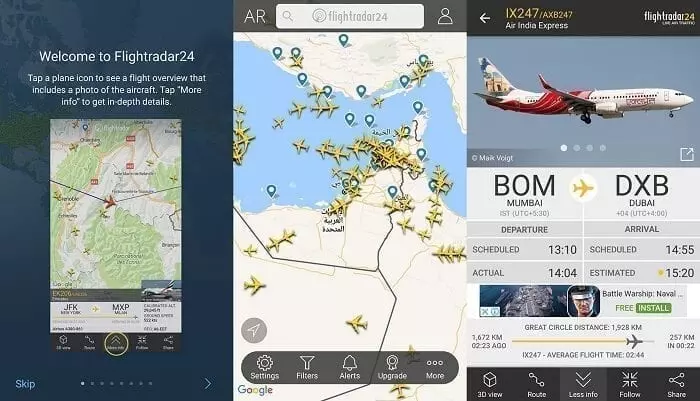 تطبيق Flightradar24 1