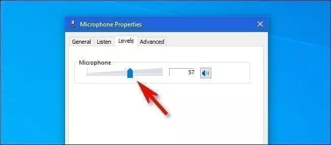 تغيير درجة صوت الميكروفون في ويندوز 10 1