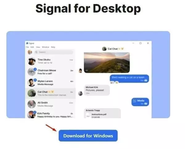 تطبيق Signal 1