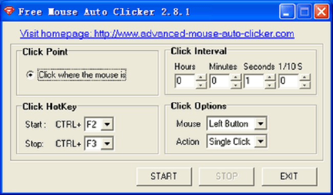 برنامج Free Mouse Auto Clicker