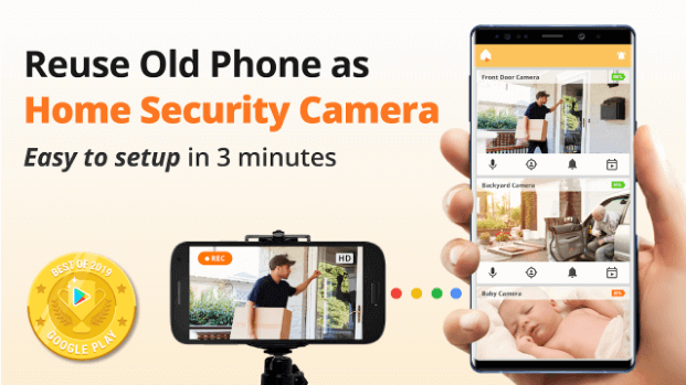 تطبيق Alfred Home Security Camera تطبيقات كاميرات التجسس ومسجلات الفيديو السرية