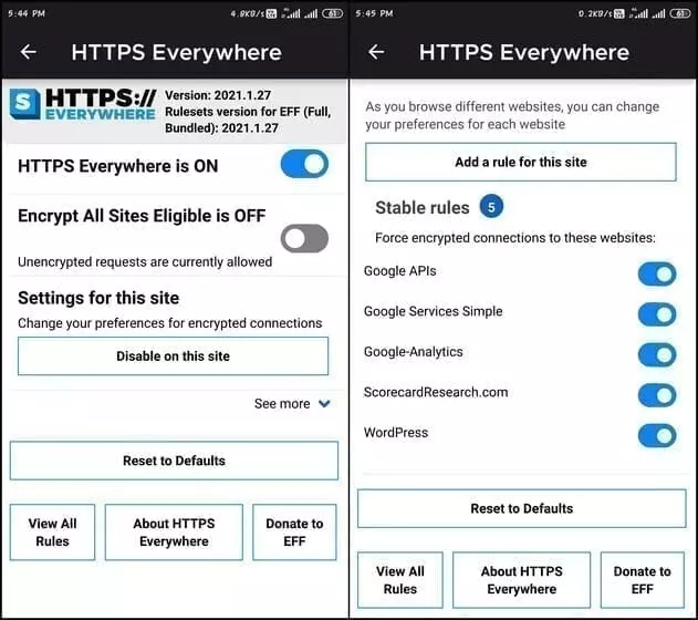 إضافة HTTPS Everywhere