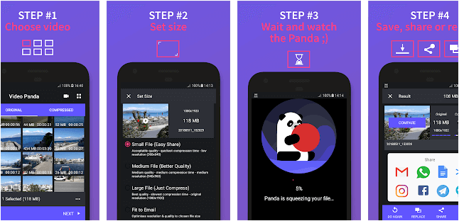 تطبيق Video Compressor Panda
