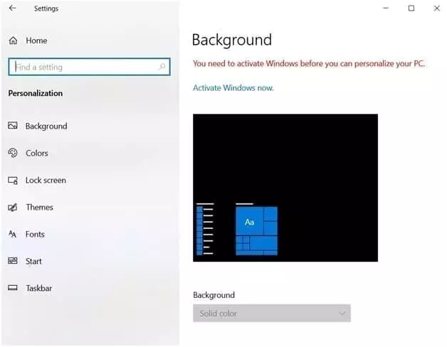 تنشيط نظام التشغيل windows 10 3