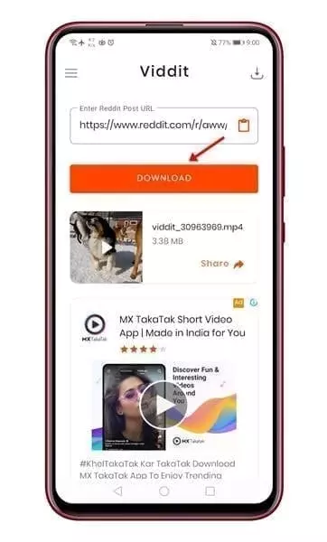 تطبيق Viddit 3