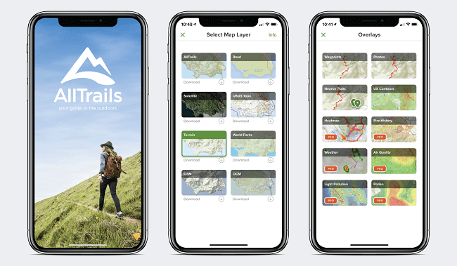 تطبيق AllTrails