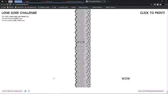 موقع Long Doge Challenge