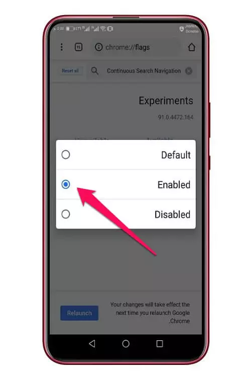 ميزة Continuous Search Navigation 1