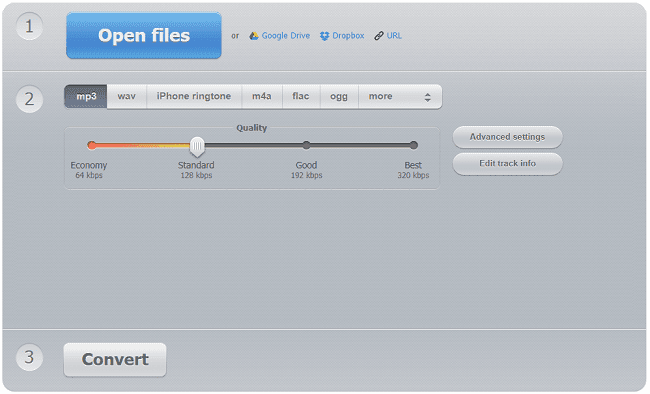 برنامج Online Audio Converter