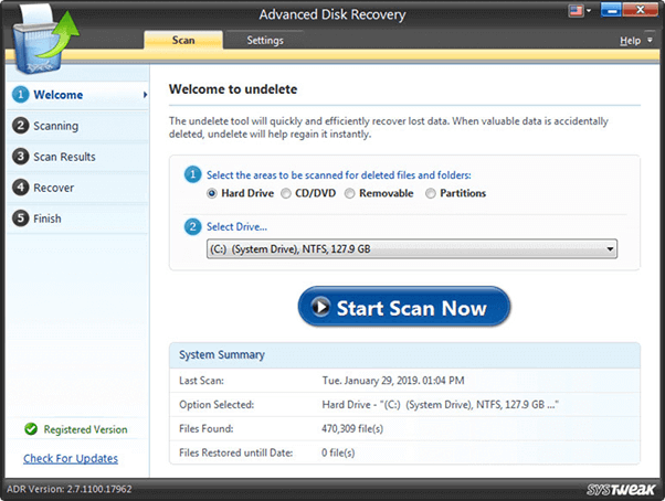 برنامج Advanced Disk Recovery