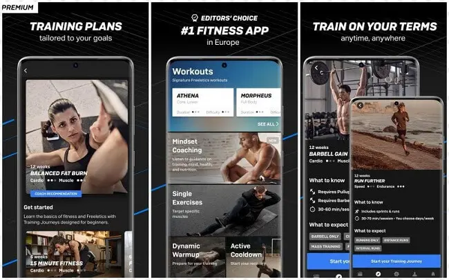 تطبيق Freeletics Training Coach