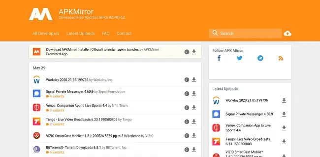 موقع APKMirror