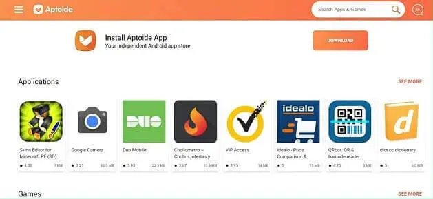 موقع Aptoide