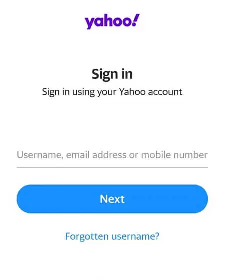 تصفح بريد Yahoo mail من خلال هاتف الأندرويد 2