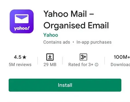 تصفح بريد Yahoo mail من خلال هاتف الأندرويد